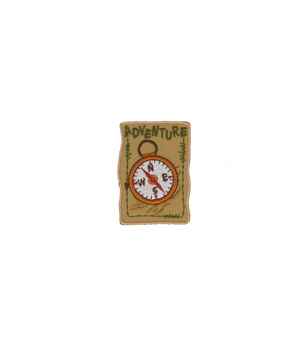 Set mit 3 Abenteuer-Kompass-Aufnähern zum Aufbügeln, 5 cm x 4,5 cm