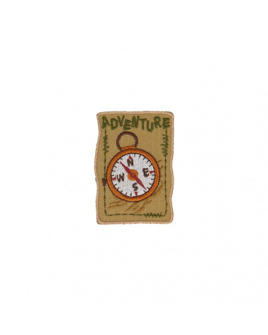 Set mit 3 Abenteuer-Kompass-Aufnähern zum Aufbügeln, 5 cm x 4,5 cm