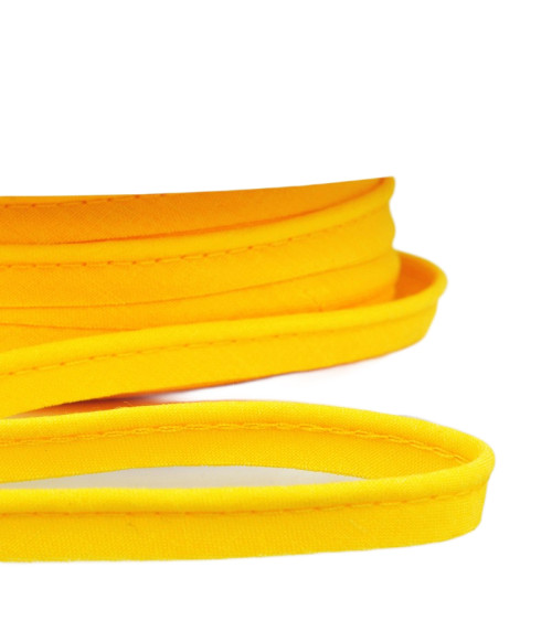 25m spool Bias dress piping for all textiles 10mm lemon yellow