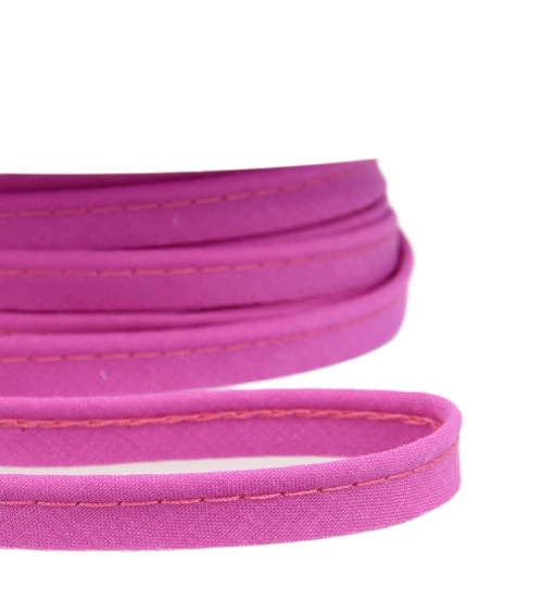 25m spool Bias dress piping for all textiles 10mm purple