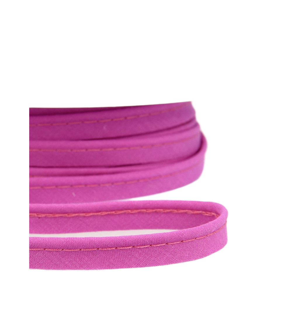 25m spool Bias dress piping for all textiles 10mm purple