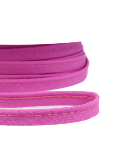 25m spool Bias dress piping for all textiles 10mm purple