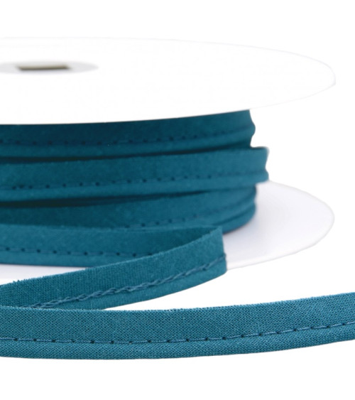 25m spool Bias dress piping for all textiles 10mm grey/gray