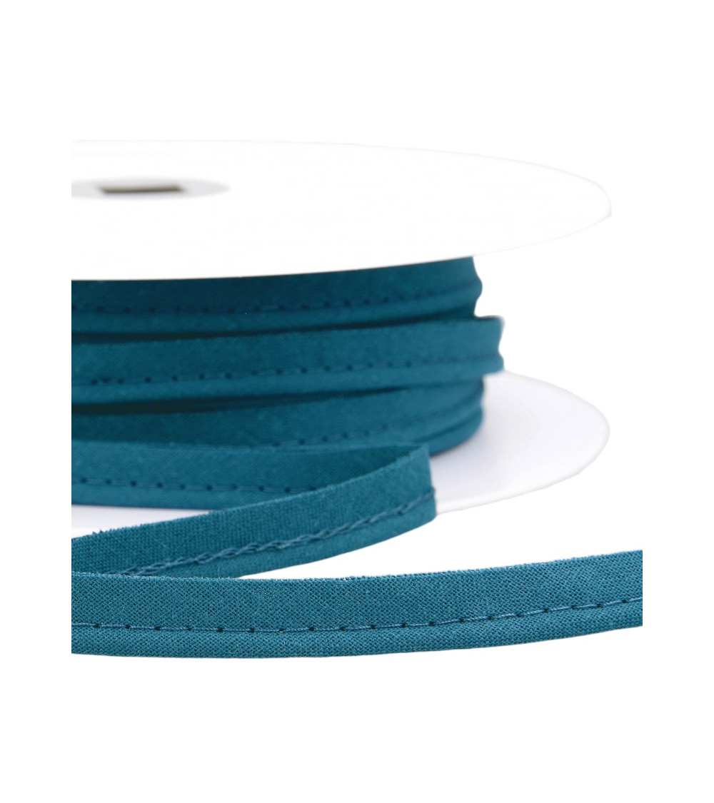 Bobina de 25m Ribete al bies para todos los textiles 10mm gris/gris