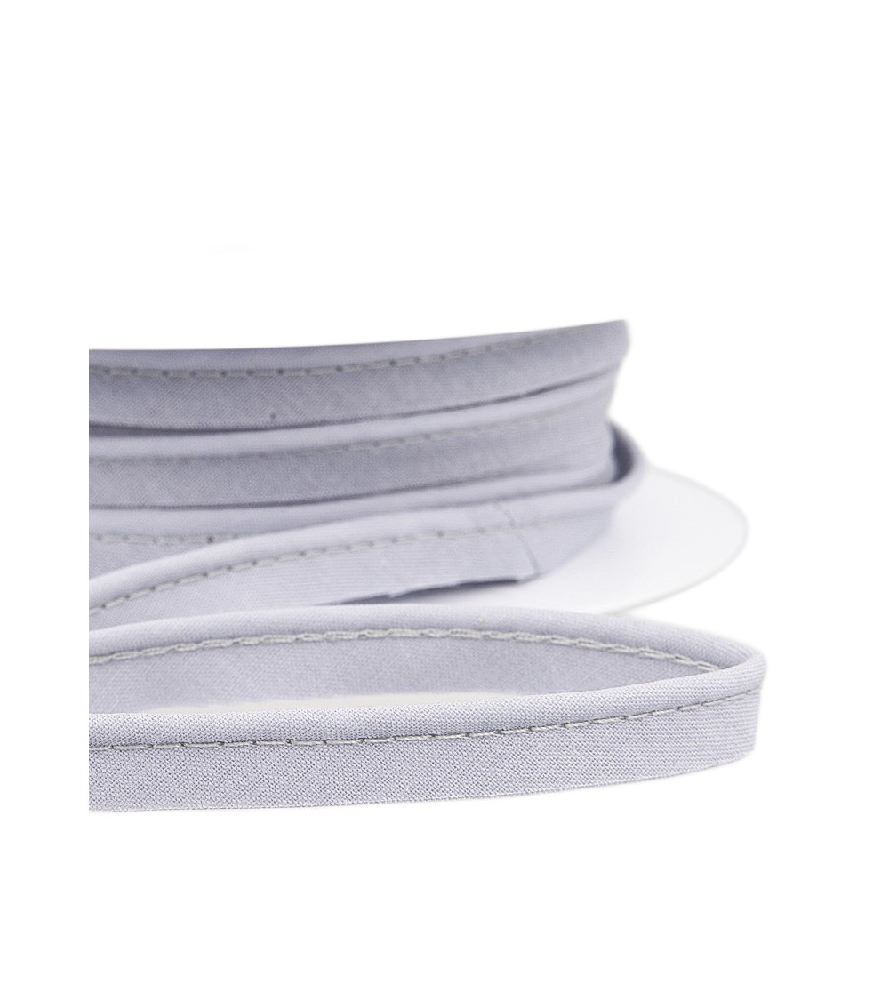 25m spool Bias dress piping for all textiles 10mm grey/gray