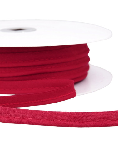 25m spool Bias dress piping for all textiles 10mm burgundy