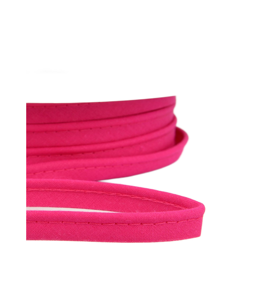 25m spool Bias dress piping for all textiles 10mm fuchsia