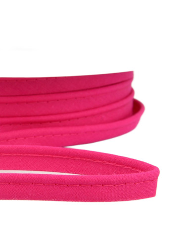 25m spool Bias dress piping for all textiles 10mm fuchsia