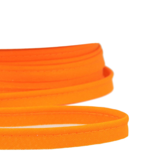 25m spool Bias dress piping for all textiles 10mm orange