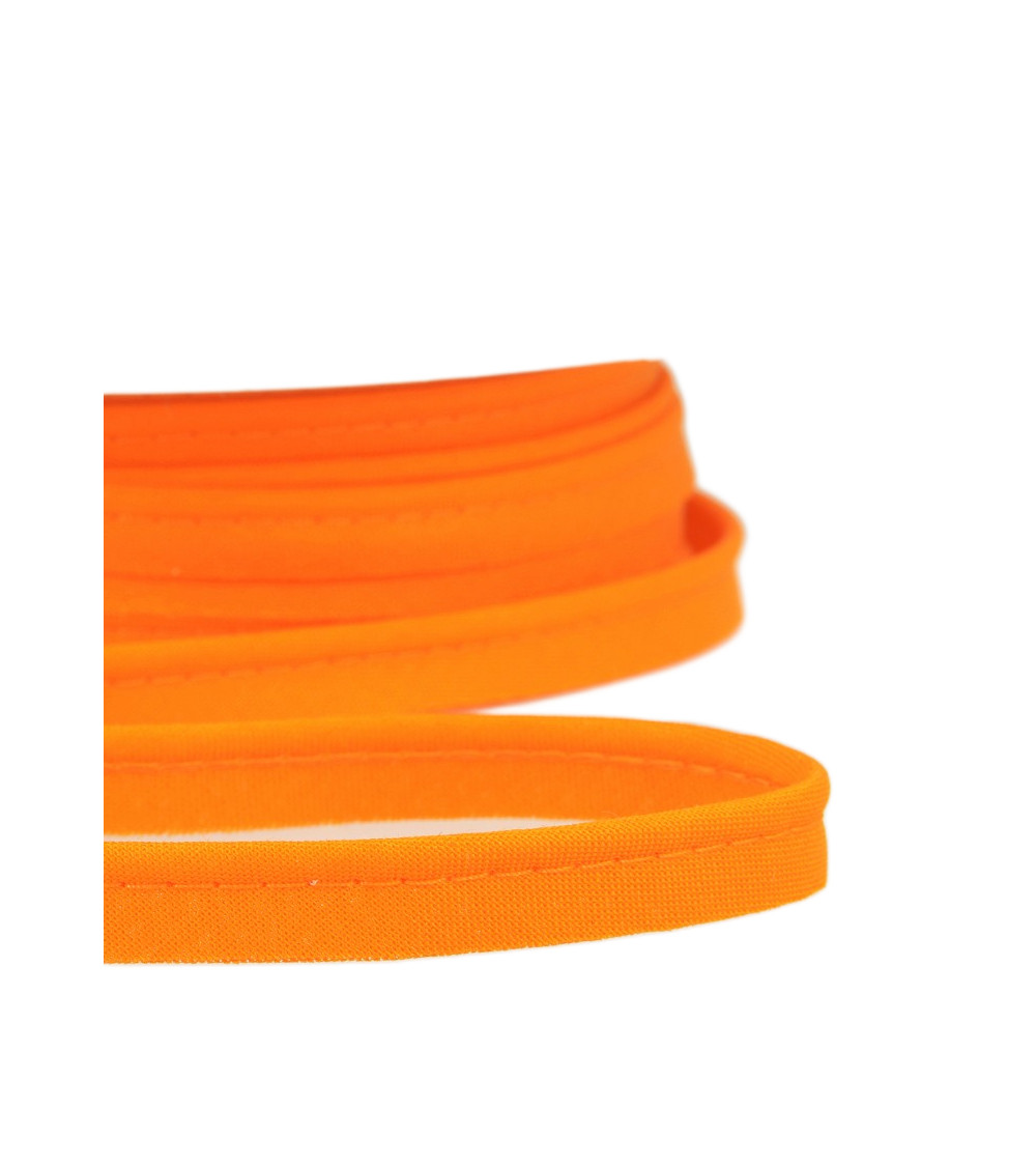 25m spool Bias dress piping for all textiles 10mm orange