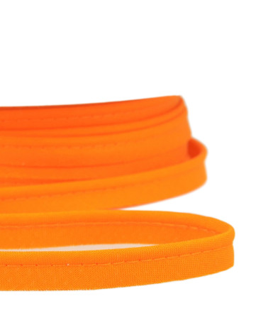 25m spool Bias dress piping for all textiles 10mm orange