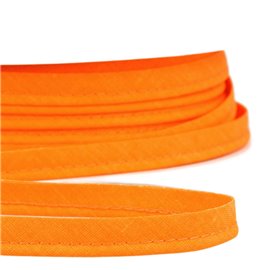 Bobine 25m Passepoil robe biais tous textiles 10mm orange fluo