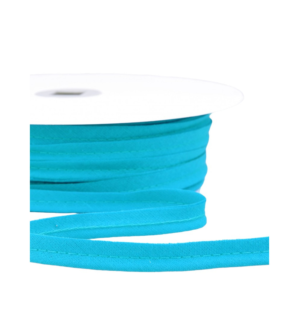 25m spool Bias dress piping for all textiles 10mm turquoise