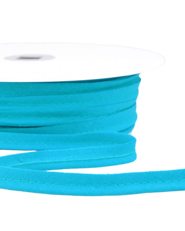 25m spool Bias dress piping for all textiles 10mm turquoise