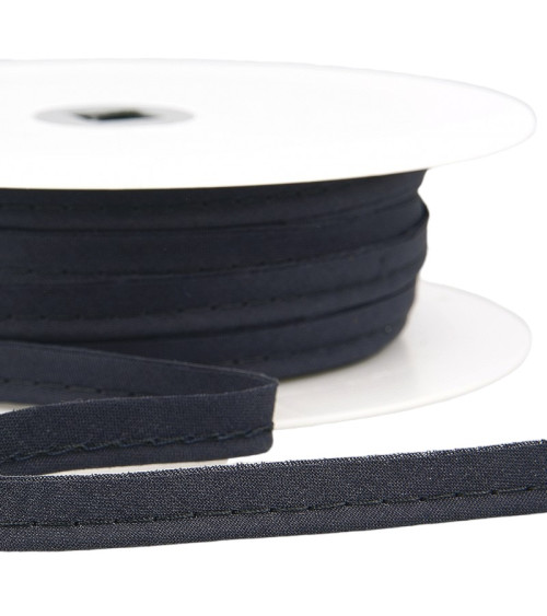 25m spool Bias dress piping for all textiles 10mm dark gray