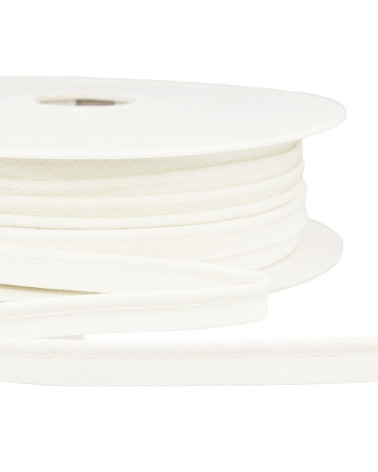 25m spool Bias dress piping for all textiles 10mm ecru