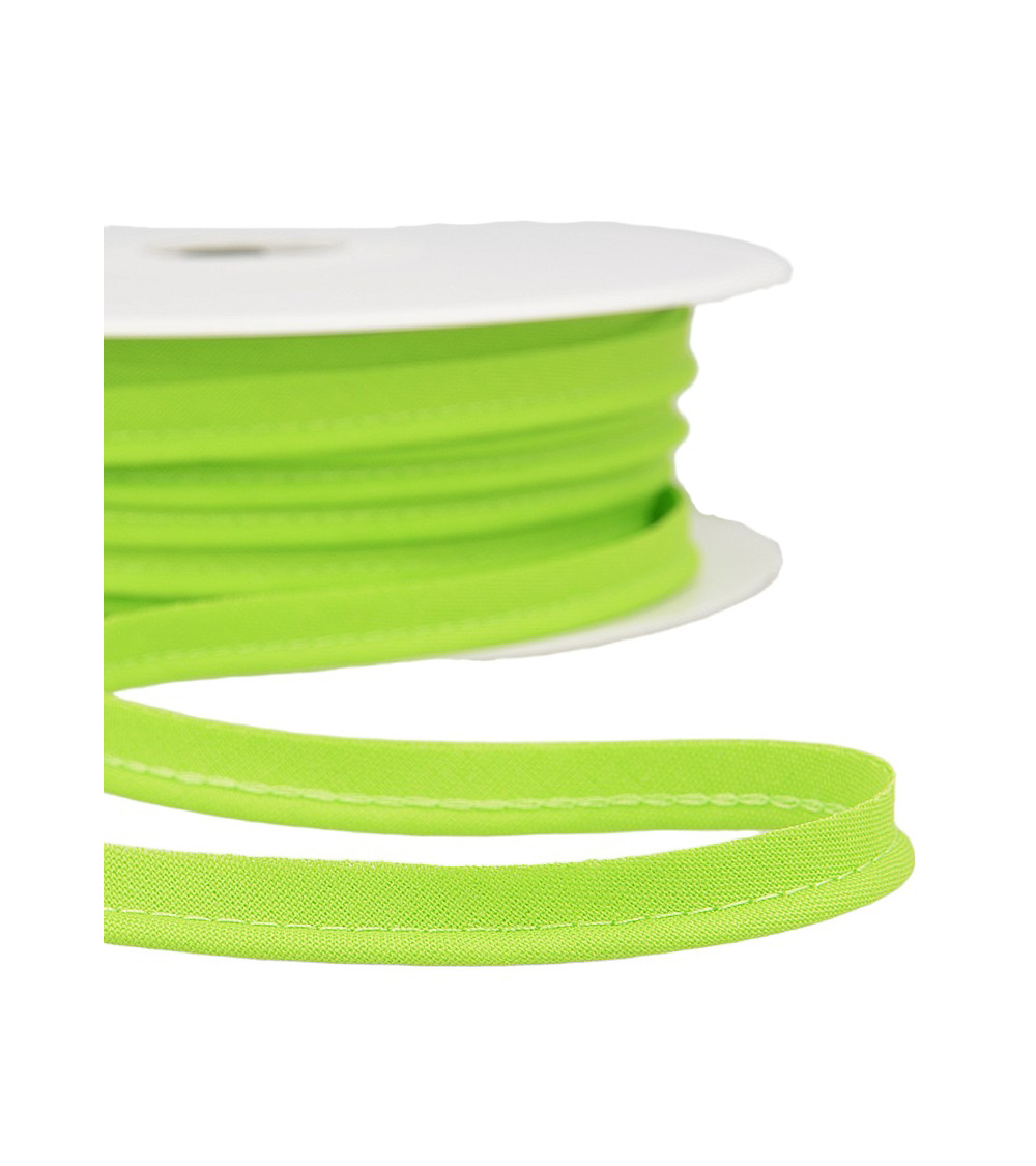 25m spool Bias dress piping for all textiles 10mm towards anise