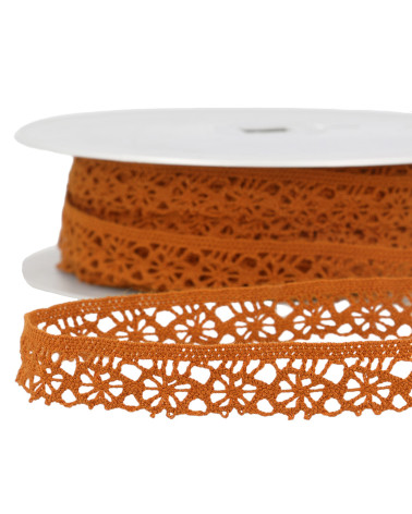 25m spool of rust polyester lace 20mm