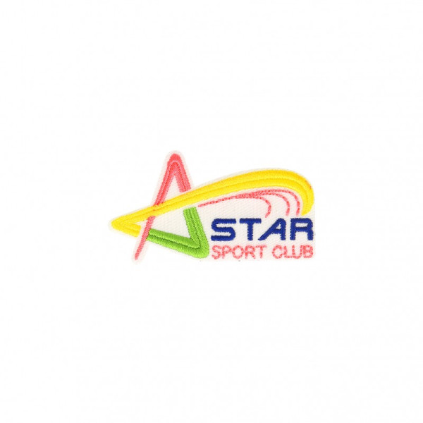 Lot de 3 écussons thermocollants Star Sport Club 3cm x 6cm