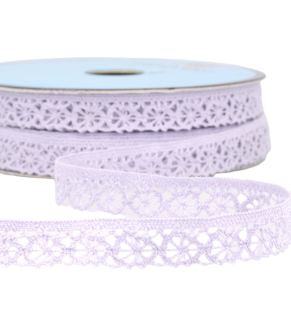 Spool 25m purple polyester lace 20mm