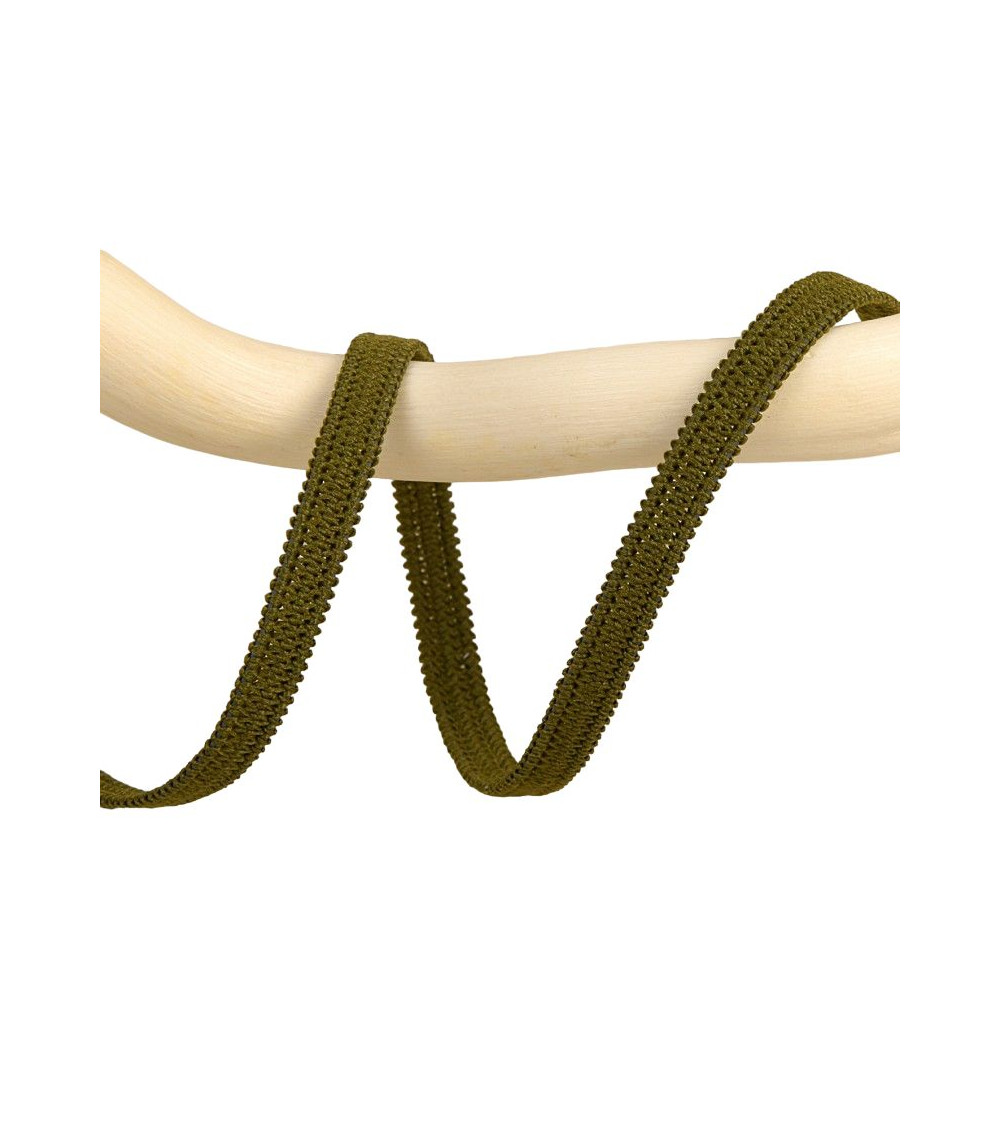 Spule 50 m elastisch Khaki 5 mm