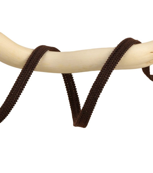 Spool 50m elastic Dark Brown 5mm