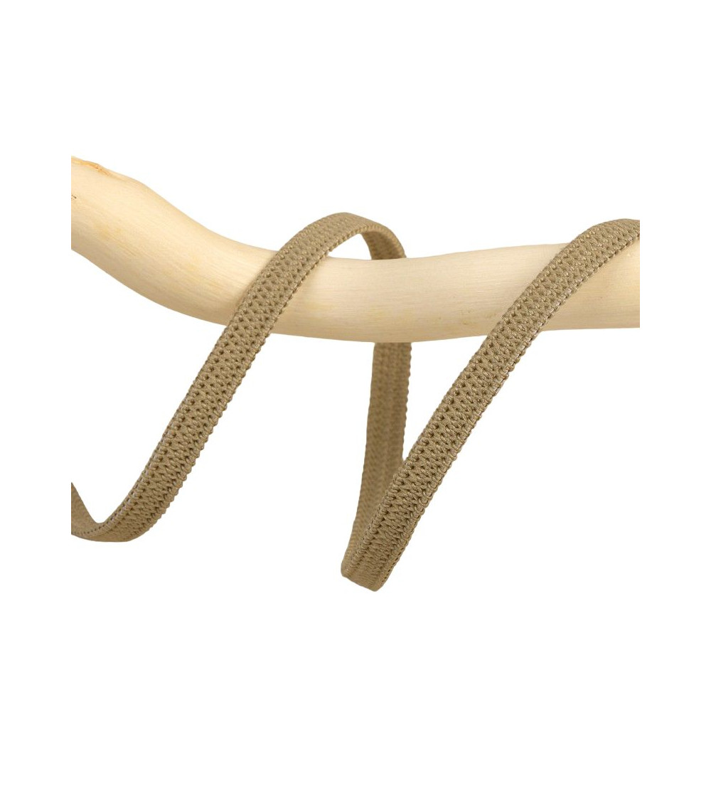25m reel of taupe elastic