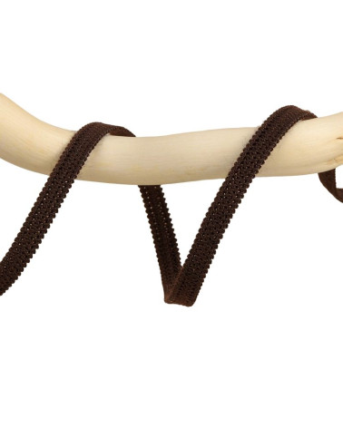Bobina da 25 m di elastico marrone scuro