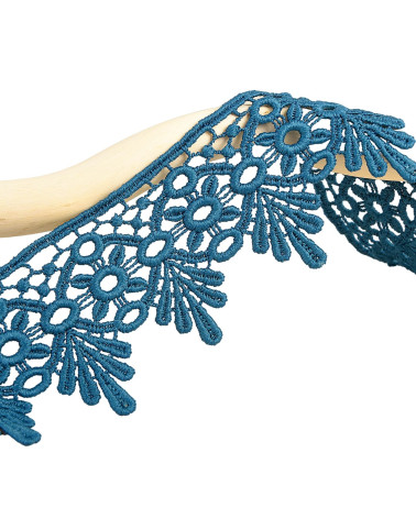 Spule 13,7 m Gothic Guipure 47 mm Entenblau