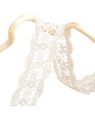 Spool 13.7m guipure between two 50mm Ecru