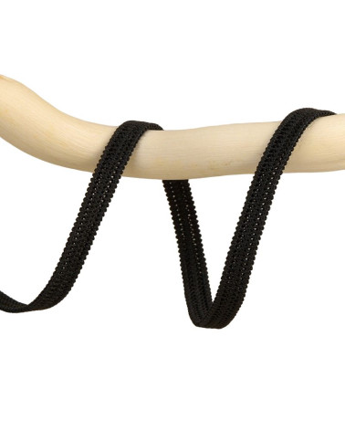 25 m schwarze elastische Spule