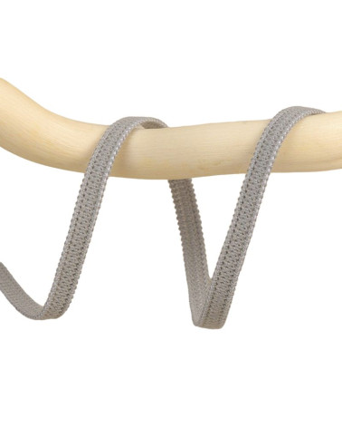 25-m-Spule aus hellgrauem Gummiband