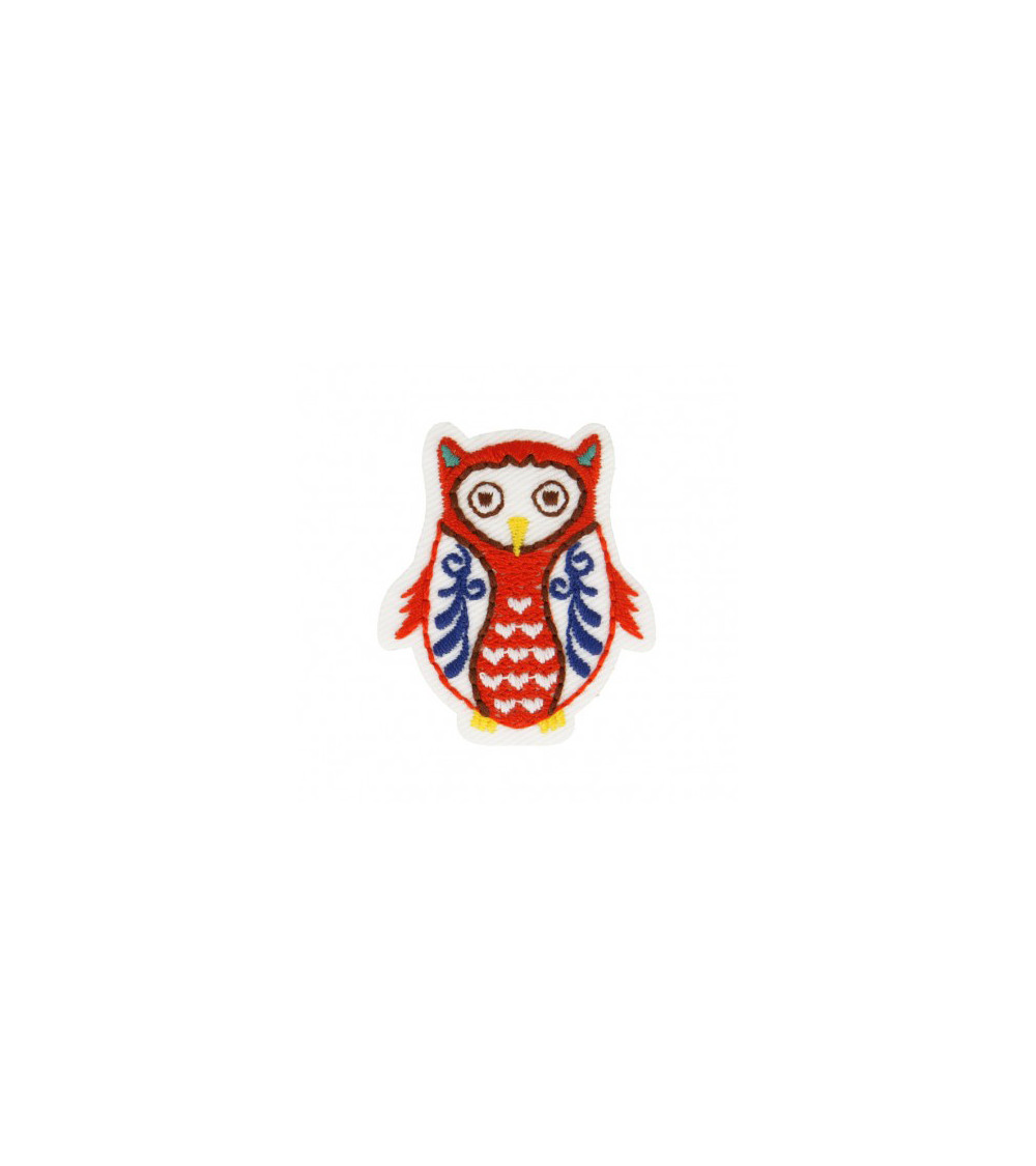 Lot de 3 écussons thermocollants Hibou Babouchka 4cm x 4cm