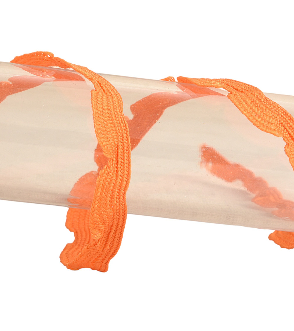 25m spool of 10mm scalloped braid Orange