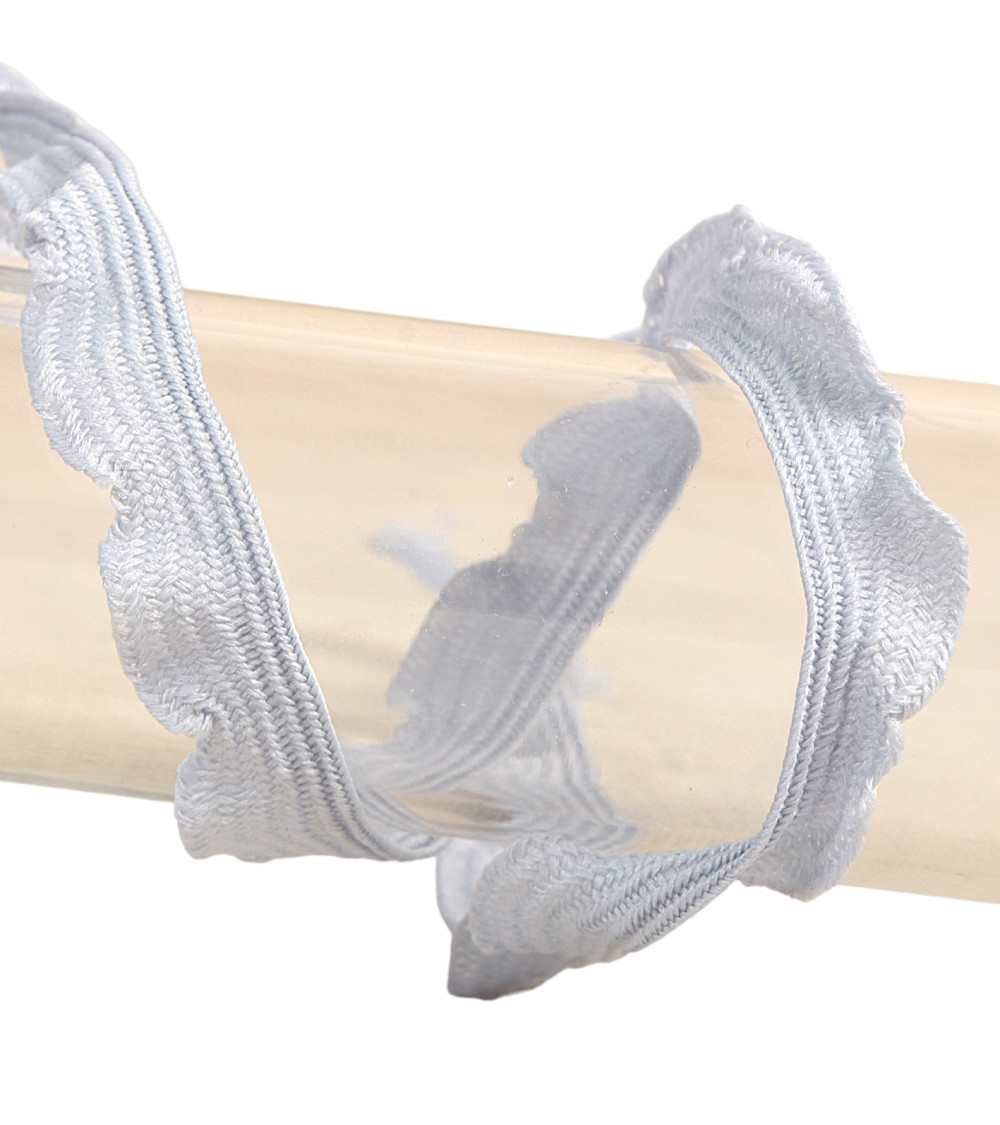 25m reel scalloped braid 10mm Light Gray