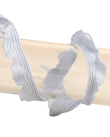 25m reel scalloped braid 10mm Light Gray