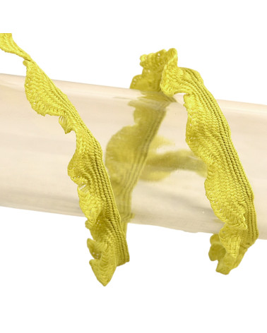 25m reel of 10mm scalloped braid, light khaki