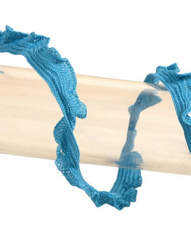 25m spool of 10mm scalloped braid Duck blue