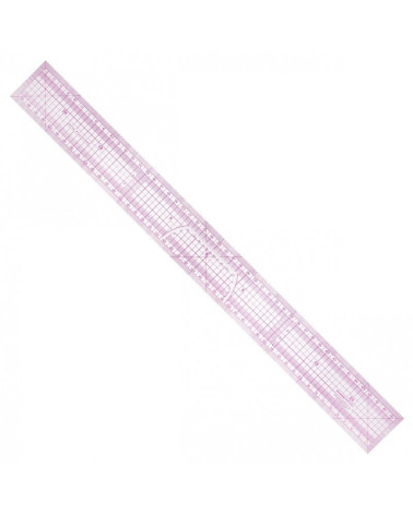Regla patchwork suave de 50 centímetros en plástico.