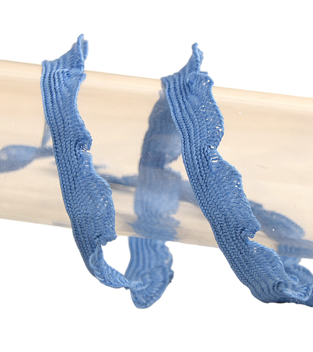 25m spool of 10mm scalloped braid, Lavender Blue