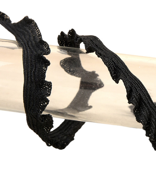 25m spool of 10mm scalloped braid Black