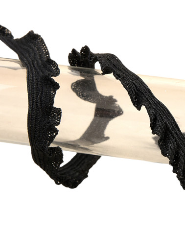 25m spool of 10mm scalloped braid Black