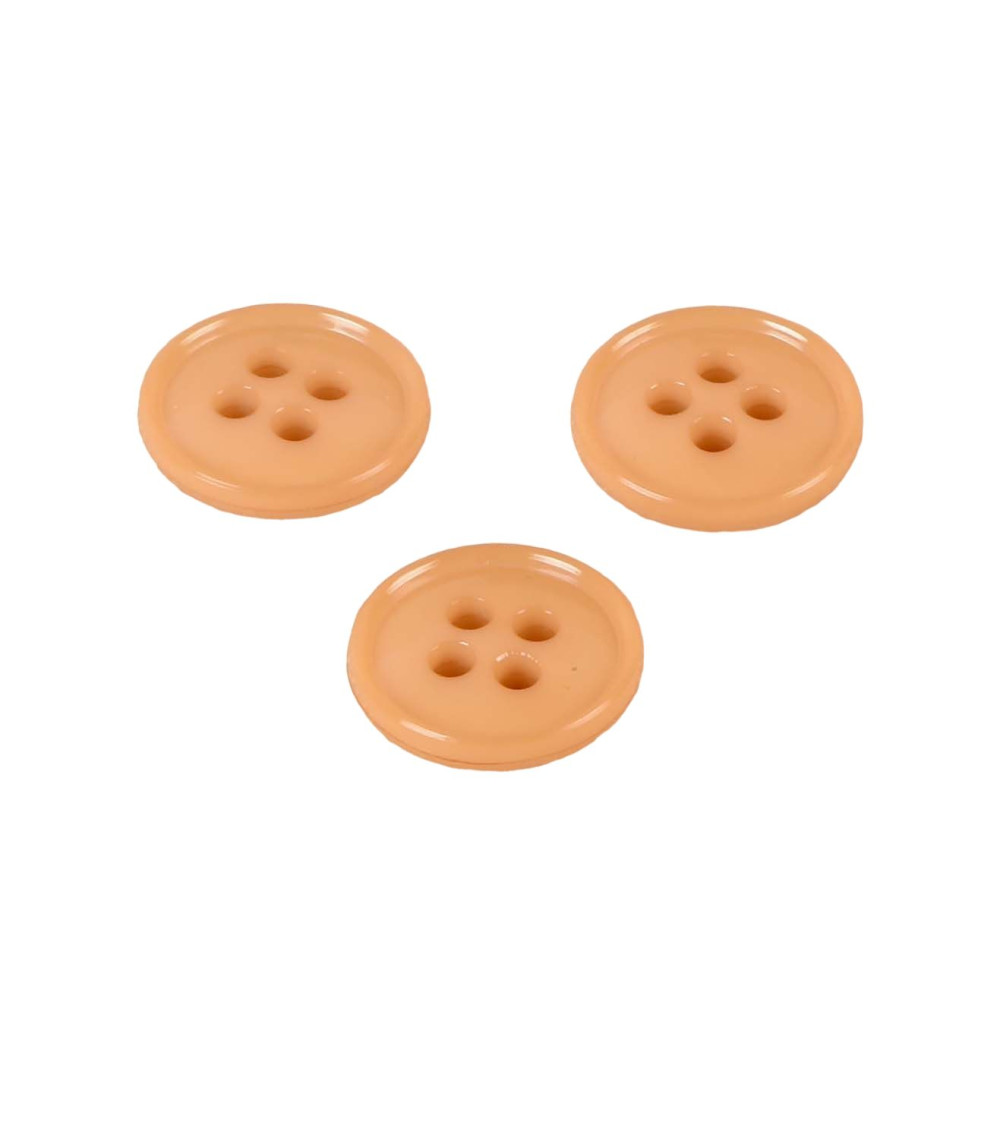 4-hole button recycled nylon cognac bronze 11mm