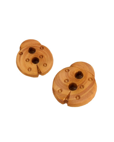 Ladybug children's wooden button
