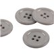 Lot de 6 boutons 100% nacre ronds gris cendre 