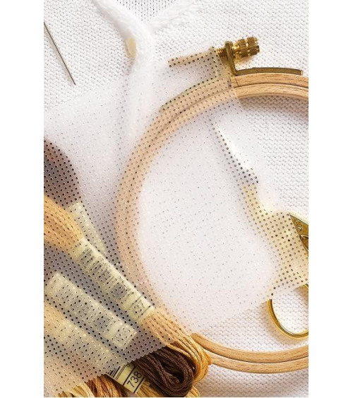 DMC Aida canvas soluble canvas white 22 x 20 cm