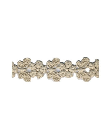 Floppy 14m farfalle in pizzo guipure Beige 23mm