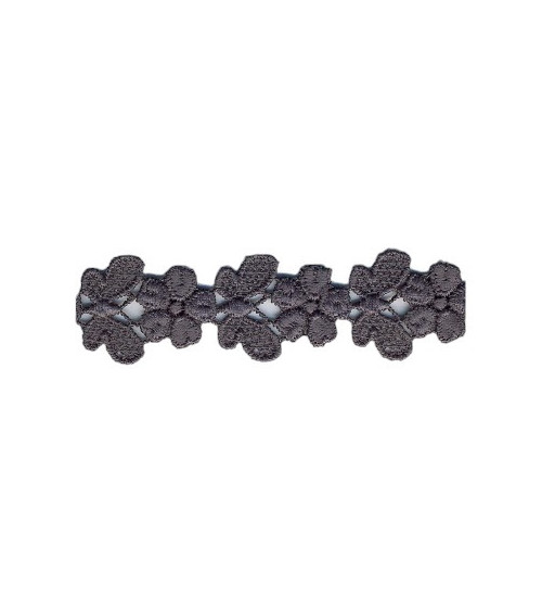 Disquette 14m dentelle guipure papillons Acier  23mm