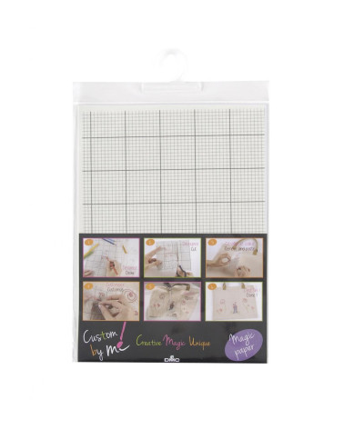 DMC Magic Sheet A4 Medium Squares - Magic Sheet, Soluble and Self-Adhesive - Traditional Embroidery