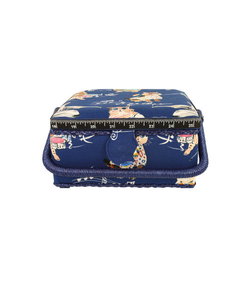 Sewing box 20x20x11cm musician cat